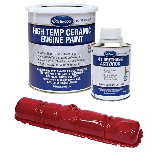 Eastwood GM Red High Temperature Ceramic Engine Paint and Activator - color: GM Red