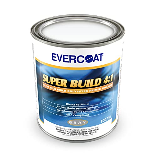 Evercoat Super Build 4:1 Polyester Primer Surfacer for Aluminum, Fiberglass & More - 128 Fl Oz