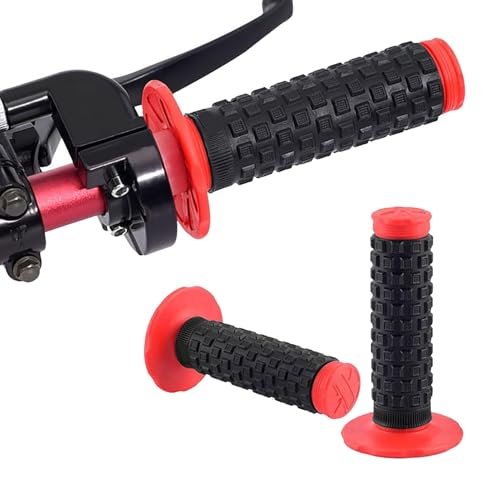 Universal 7/8 Inch Motorcycle Hand Grips Cover Protectors Dirt Bike Throttle Bar Grip Compatible with Kawasaki KX60 KX125 KX250F Suzuki DRZ125L DR650 YZ250F WR250R TTR110 CR80R CRF150R