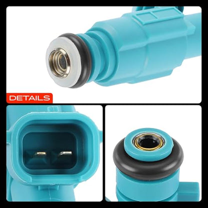 A-Premium 12 Holes Set of 4 Fuel Injectors Compatible with Kia