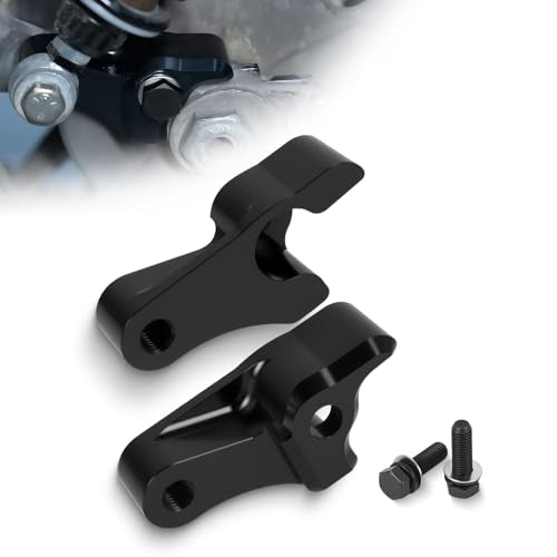 1 Inch Lowering Blocks Kit for 2002-2025 Harley Davidson, Rear Slam Lowering Blocks Kit for Touring Street Glide, Road King, Electra Glide, Road Glide, Ultra Limited, CVO Limited (Black)