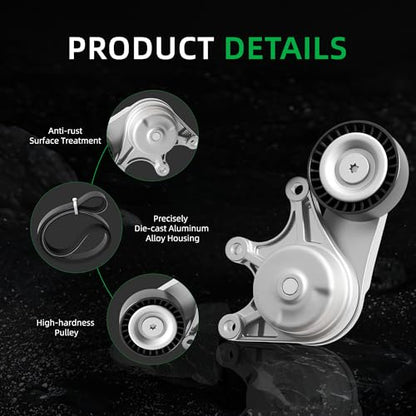 Belt Tensioner and Serpentine Belt Kit for BMW 528i 328i X3 2012-2018 - size: for Z4/X1/X3/428i/528i 2012-2018