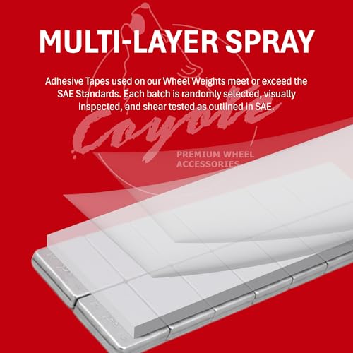 Wheel Accessories Parts 1/2 Oz. 0.50 Oz. Grey Low Profile Stick-On Adhesive EasyPeel Tape Wheel Balancing Weights 0.34 kgs 0.75 lb Box US Made Tape 24 Pcs per Box - size: 1/2 Oz Segment, style: 24 Pcs Silver