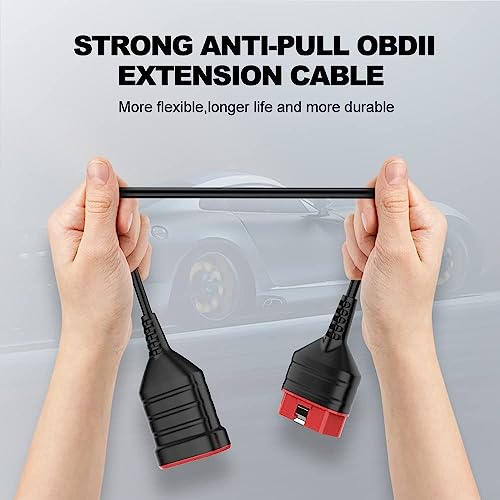 THINKCAR THINKSCAN 662 OBD2 Scanner + Universal 16 Pin Male to Female OBD2 Extension Cable,Car Scanner Engine ABS SRS Transmission