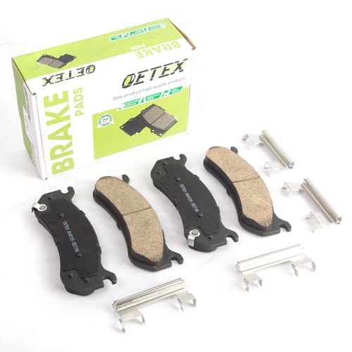 Front Ceramic Brake Pads Compatible with Chevy Silverado 1500 (1999-2006), Tahoe, Suburban, GMC Sierra & Astro - Replaces D785 - size: D785