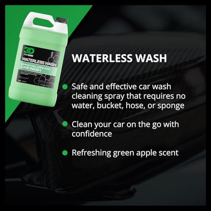 3D Waterless Car Wash - Easy Spray Waterless Detailing Spray - No Soap or Water Needed - Great on Cars, RVs, Motorcycles & Boats 1 Gallon - size: 128 Ounce (Pack of 1)