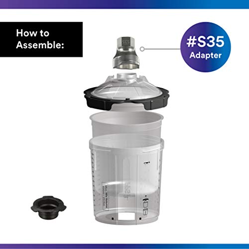 3M PPS 2.0 Spray Gun Adapter #S35, 26130, 16 mm Female, 1.5 mm Thread Stretched - size: 16 mm Female