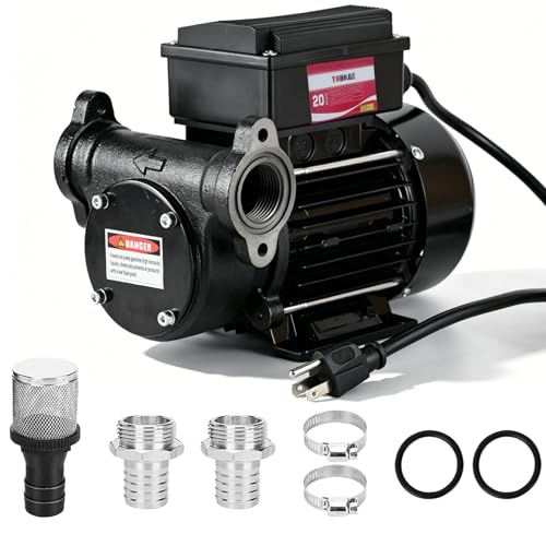 Diesel Transfer Pump 110V 20GPM Oil Transfer Pump - Diesel, Kerosene, Biodiesel, Light Fuel Oil - style: 110V20GPM-Diesel