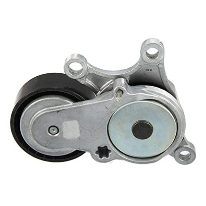 X AUTOHAUX Drive Belt Tensioner Assembly Belt Tensioner for Mercedes-Benz W270 CLA250 CLA45 AMG GLA250 2702000370 Metal Black Silver Tone