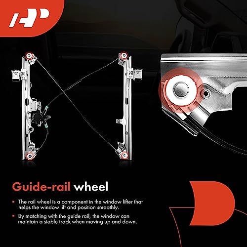 A-Premium Front Passenger Side Power Window Regulator with Motor - size: Front Passenger Side(RH)