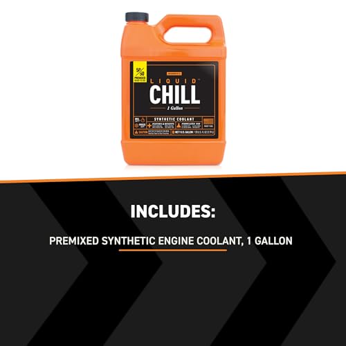 Mishimoto MMRA-LC-5050F Liquid Chill Premixed Synthetic Engine Coolant, 1 Gallon, Orange - size: 1 Gallon, style: Pre-Mixed