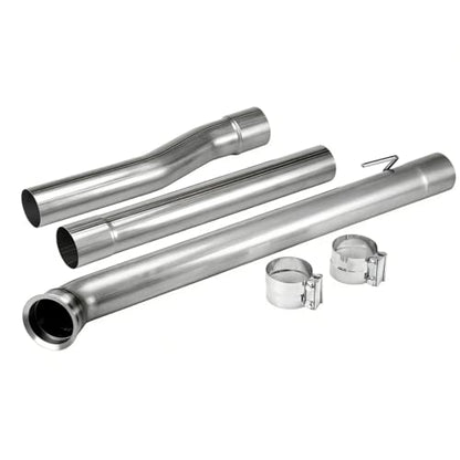 Stainless Steel Exhaust Pipe Kit for 2019-2025 Dodge Ram 2500/3500 6.7L 4" Powerstroke Diesel - size: for 2019-2025 Ram 2500/3500