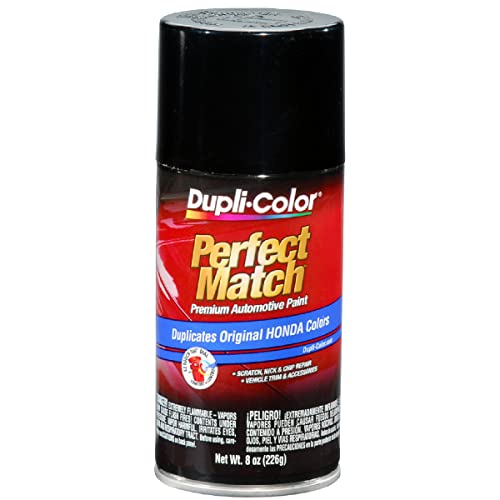 Dupli-Color Perfect Match Premium Automotive Paint, Black (M), 8 oz - color: Black (M), size: 8 Ounce (Pack of 1), style: Honda