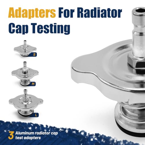 28pcs Radiator Pressure Tester Kit, Coolant Vacuum Refill Kit - size: 28PC