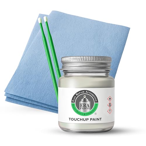 ERA Paints - PWQ - Pearl White for RAM Exact OEM Color Match Automotive Touch Up Paint for Cars - Scratch & Chip Repair for Metal & Plastic - Basic Kit - Made in USA - style: Jar - Basic Kit