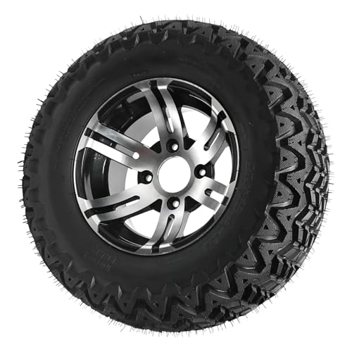 23x10.5-12 ATV Tire & Wheel Combo – 12" Aluminum Rim with Knobby Tread for UTV, Go Kart, Golf Cart, Lawn Mower & Utility Off-Road Vehicles, Single Heavy-Duty Tire - color: 1pack 23x10.5-12