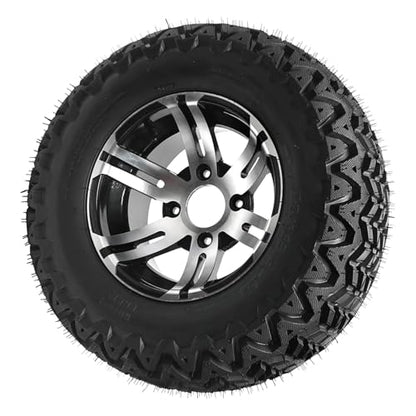 23x10.5-12 ATV Tire & Wheel Combo – 12" Aluminum Rim with Knobby Tread for UTV, Go Kart, Golf Cart, Lawn Mower & Utility Off-Road Vehicles, Single Heavy-Duty Tire - color: 1pack 23x10.5-12
