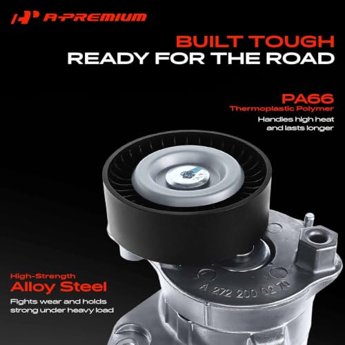 A-Premium Belt Tensioner Assembly with Pulley Compatible with Mercedes-Benz - style: 38319