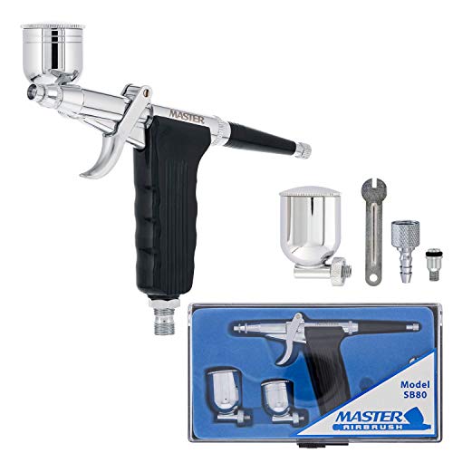 Master Airbrush SB80 Pistol Trigger Fixed Dual-Action Airbrush Set
