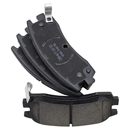 TRQ Front and Rear Brake Pad and Rotor Set Ceramic - style: BKA36435