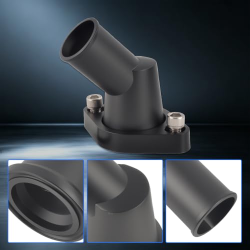 45° Swivel Water Neck Aluminum Black Thermostat Housing - color: Black, size: 45 Degrees Style1