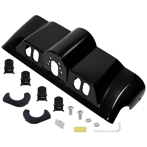 Vivid Black ABS Inner Fairing with Switch Cap Kit for Harley Touring