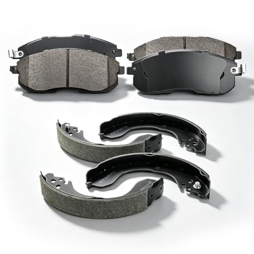 Front Brake Pads Rear Brake Shoes For 2004-2008 GMC Canyon Chevrolet Colorado - style: D1039+S815