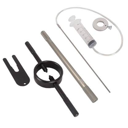 Motorcycle Fork Service Tool Kit, 3PCS Fork Maintenance Tool Set Fork Oil Level Tool, Fork Spring Compressor, and Damper Rod Bleed Tool
