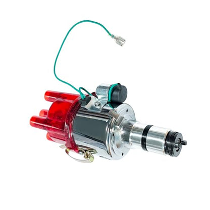 New 009 Centrifugal Distributor Chrome Compatible With VW Bug Buggy Ghia Bus, Replace 9230081094 - color: 3# Red 009 9230081094