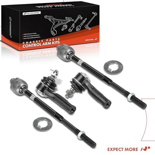 A-Premium Front Inner & Outer Tie Rod End Kit Fix Uneven Tire Wear
