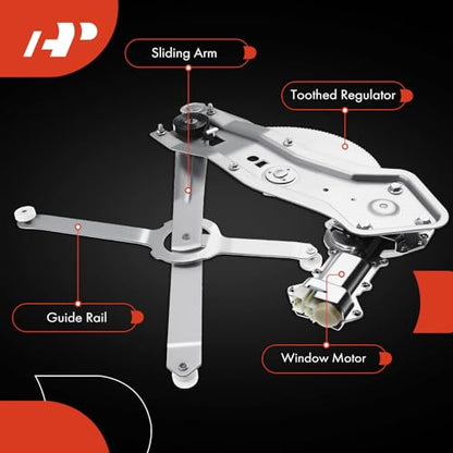 A-Premium Front Driver Side Power Window Regulator with Motor (2-Pin) - style: Front Driver(LH)