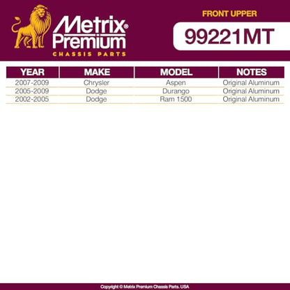 Metrix Premium Chassis Parts Control Arm Kit w/Ball Joints Fits Ram 1500 - size: CK7424_CK7424/ PAIR