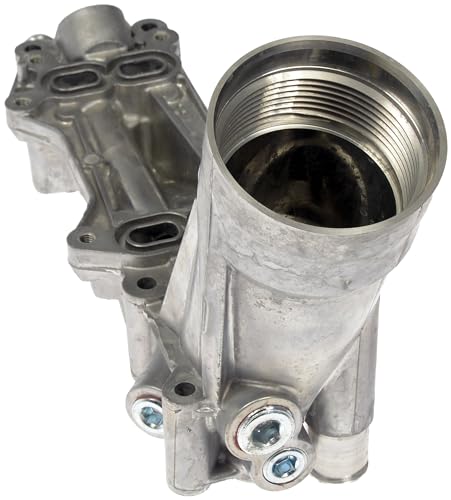Dorman 926-959 Patented Upgraded Aluminum Engine Oil Filter Housing with Oil Cooler and Filter Compatible with Select Models (OE FIX)