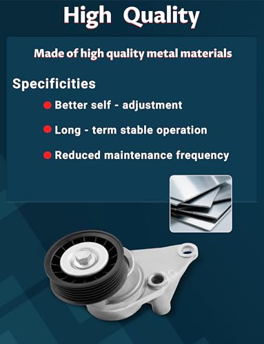 Serpentine Drive Belt Tensioner w/Pulley Kit for Avalanche 1500 V8 5.3L - size: 38158