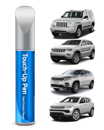 Touch Up Paint Compatible with Jeep Exact Match Touch Up Paint Car Scratch Repair (Bright Silver Metallic(PS2/WS2) Compatible with Cherokee/Commander/Compass/Grand-Cherokee/Liberty/Patriot) - color: Bright Silver Metallic(PS2/WS2) Compatible with Cherokee