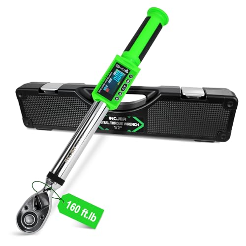 Electronic torque wrench, 1/2 Digital Torque Wrench 8-160FT-LB