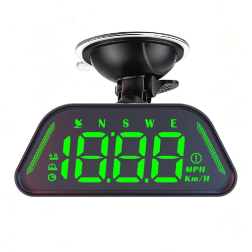 Digital GPS Speedometer HUD for Cars, Overspeed & Fatigue Alert,Plug & Play