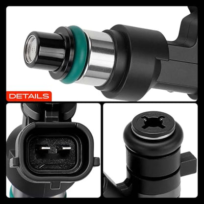 A-Premium Set of 4 Fuel Injectors Compatible with Nissan