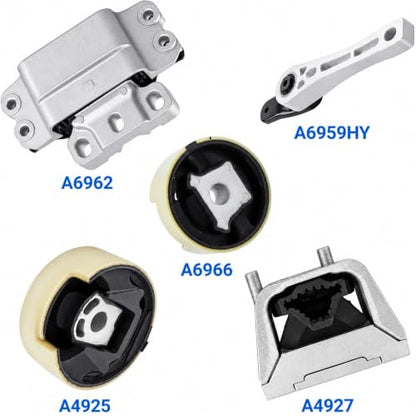5PCS Engine & Transmission Mount Set for VW Passat 2012-2019 - size: for Beetle 12-19 /Passat 12-18 / Passat 18-2019