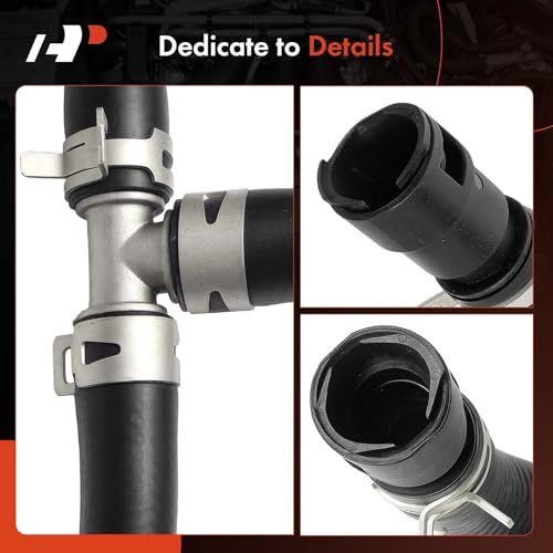 A-Premium Set of 2 Inlet and Outlet HVAC Heater Hose Pipe Line Assembly
