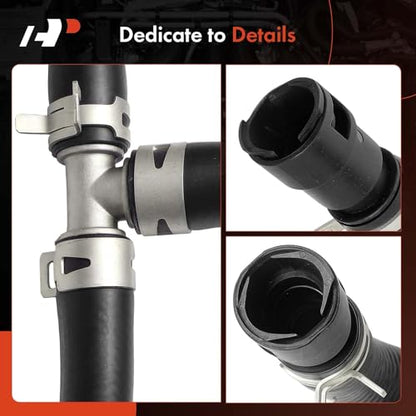 A-Premium Set of 2 Inlet and Outlet HVAC Heater Hose Pipe Line Assembly