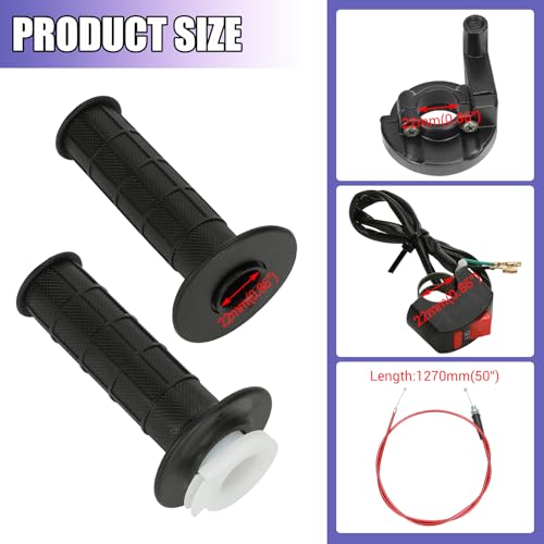 Mini Bike Brake Lever Kit with Throttle Assembly for CT200U CT100U - color: Red
