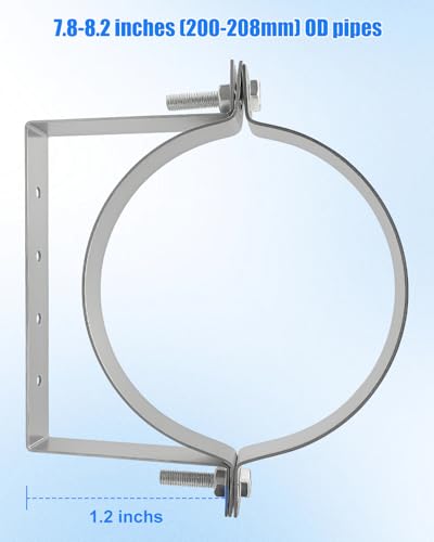 8 Inch Pipe Hanger Chimney Support Bracket - size: Diameter: 8 Inches