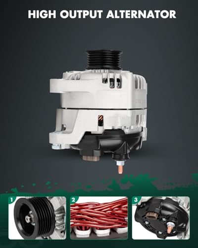 SCITOO 12V 150Amp Alternator 11953 Fits for Hyundai Sonata 15-19 - size: Small, style: 11223 Alternator