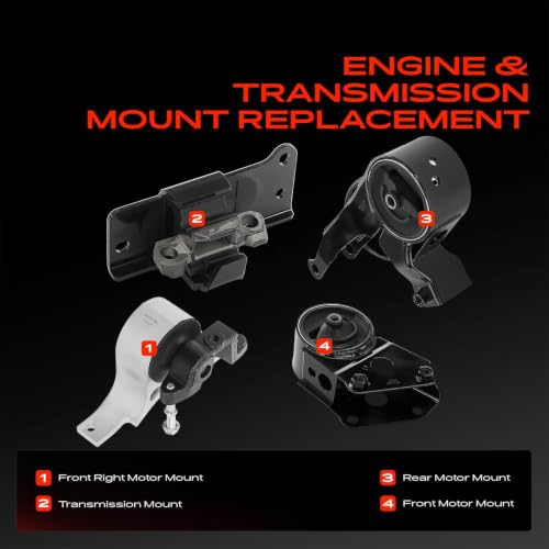 A-Premium Engine Motor Mount and Transmission Mount Kit, Set of 4