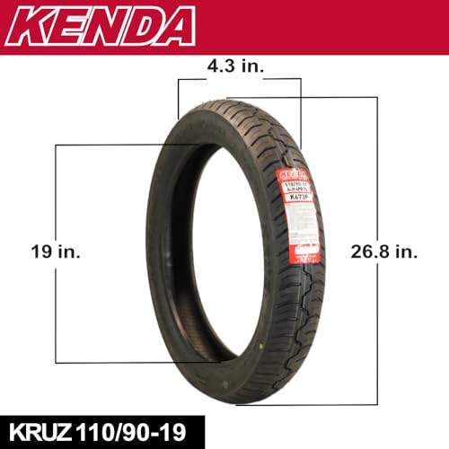 Kenda Kruz K673 110/90-19 Front Motorcycle Tire, (110-9019 62H) - size: 110/90-19 62H