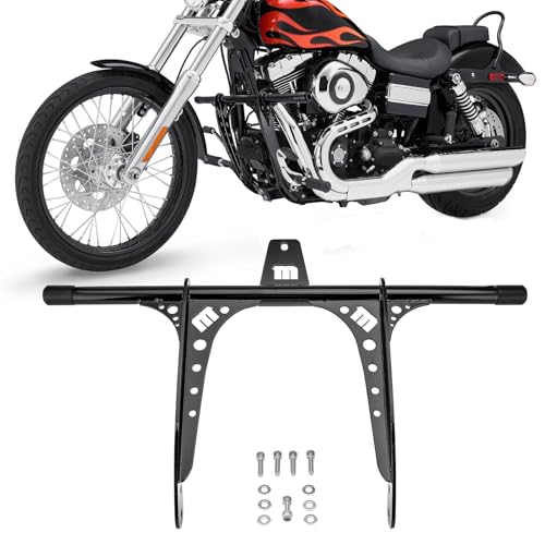 Mofun Front Engine Guard Crash Bar Fit for Harley Dyna 2006-2017 - color: Gloss Black