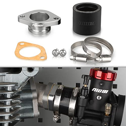 NIBBI Carburetor Intake Manifold for CG Engine 33mm Motorcycle - size: for CG Engine/M6*14mm