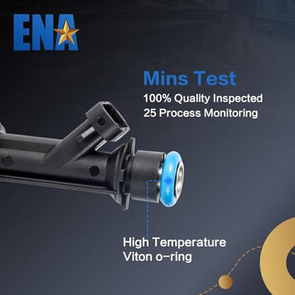 ENA Fuel Injector for FJ319 12569573 Set of 6 Compatible with Isuzu Buick Chevrolet GMC Hummer Oldsmobile Saab Rainier Colorado LUV Trailblazer EXT Canyon Envoy XL XUV H3 Ascender i-290 1999-2008