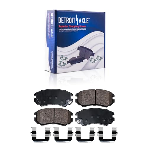 Detroit Axle - 8pc Brake Kit for 2003 2004 2005 2006 2007 Hyundai Tiburon - size: 8PR56111/KIT